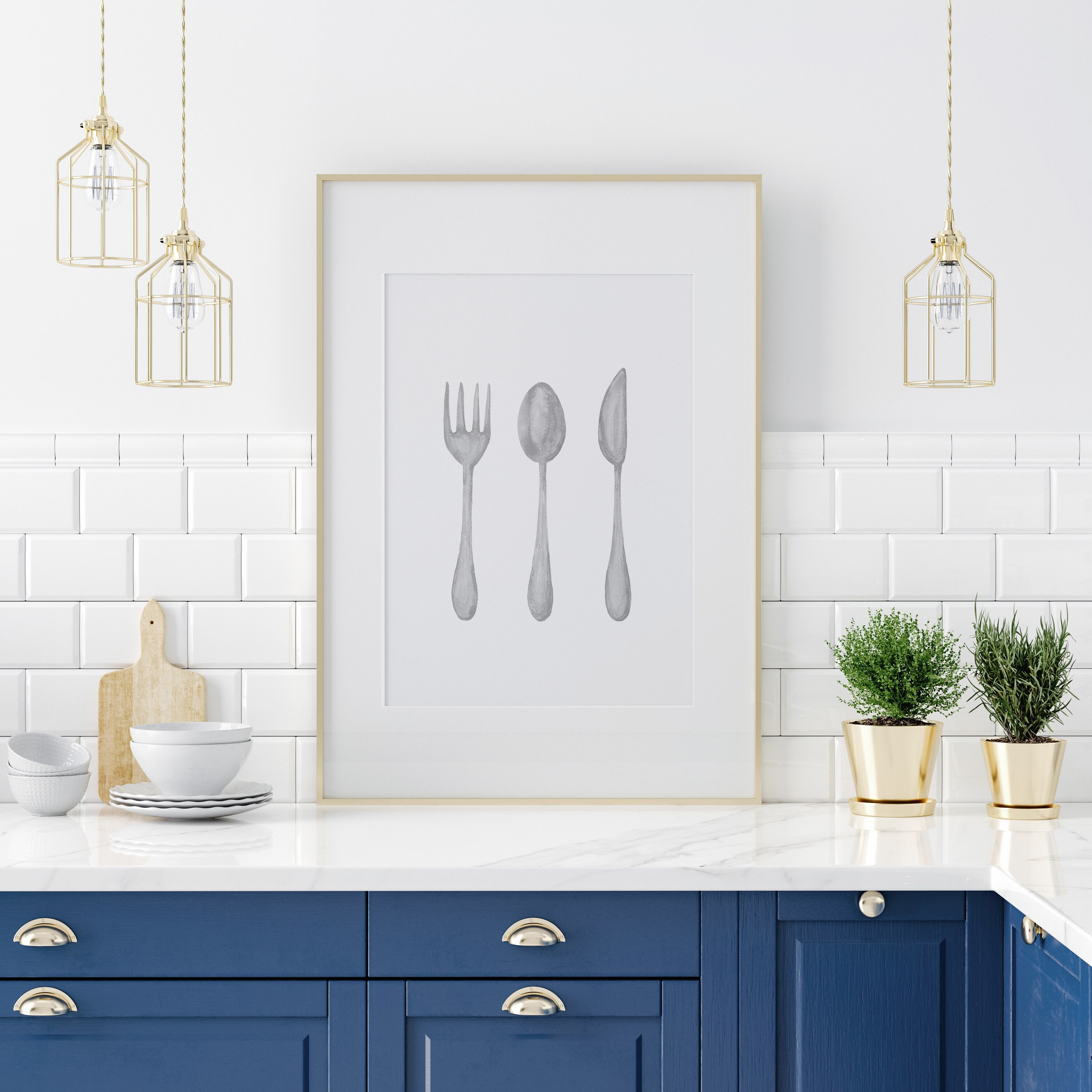 Decoración de la pared de la cocina arte de la pared de la | Etsy