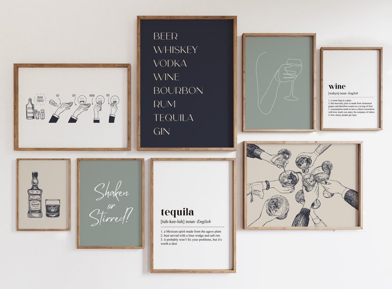 Whiskey Wall Art, Bar Cart Wall Art, Bar Cart Decor, Bar Art Print, Bar Decor, Whiskey Art, Vintage Bar Wall Art, Printable Bar, Bar Styling