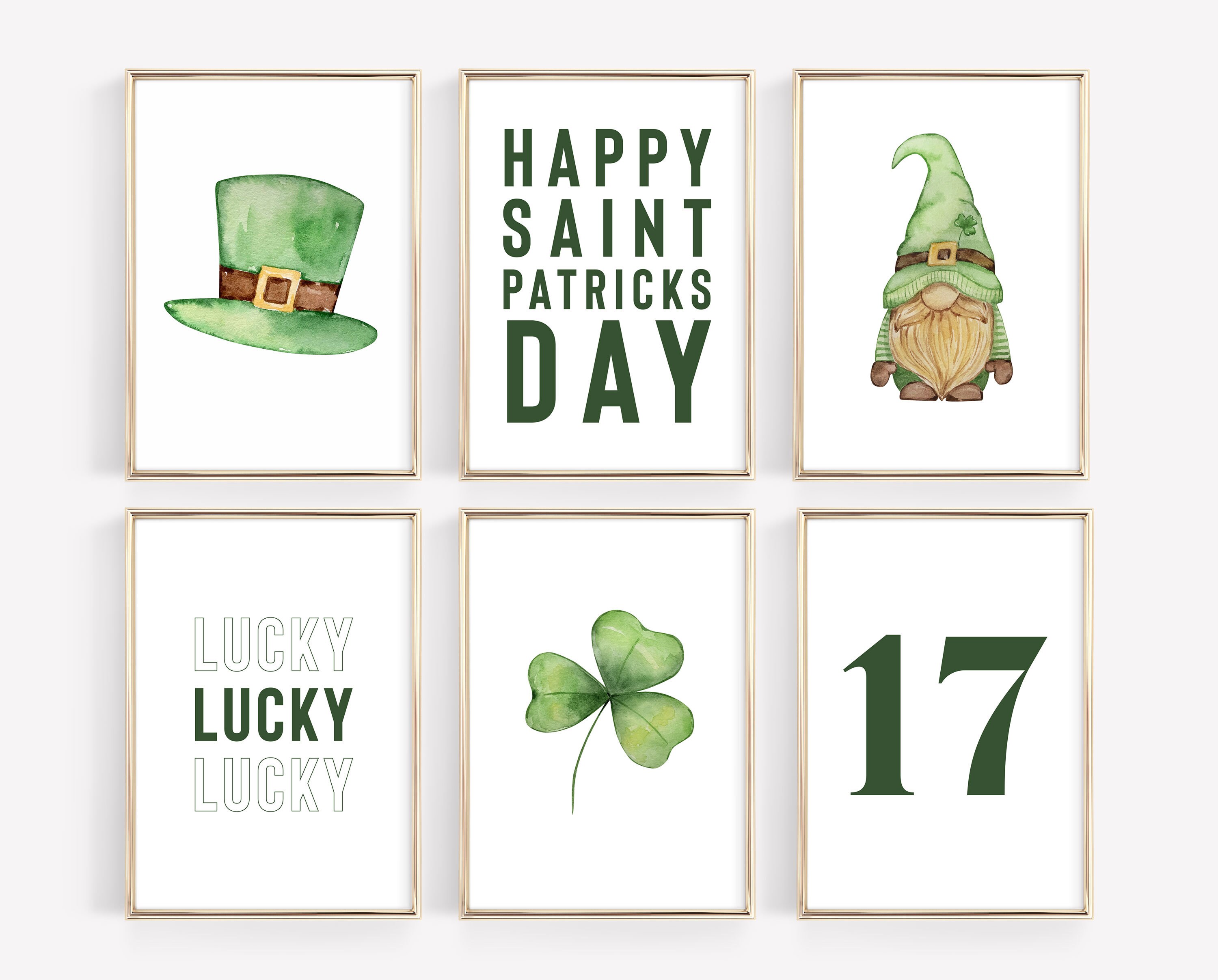 St.Patricks Day Wall Art, St Patrick's Day Printables, St.Patricks Day Decor, Shamrock Art, March Art, St Patrick's Day Home Decor