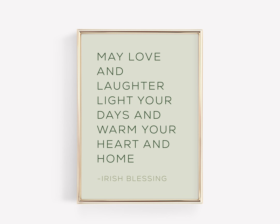 Irish Blessing Art, St. Patricks Day Decor, St. Patricks Day ...