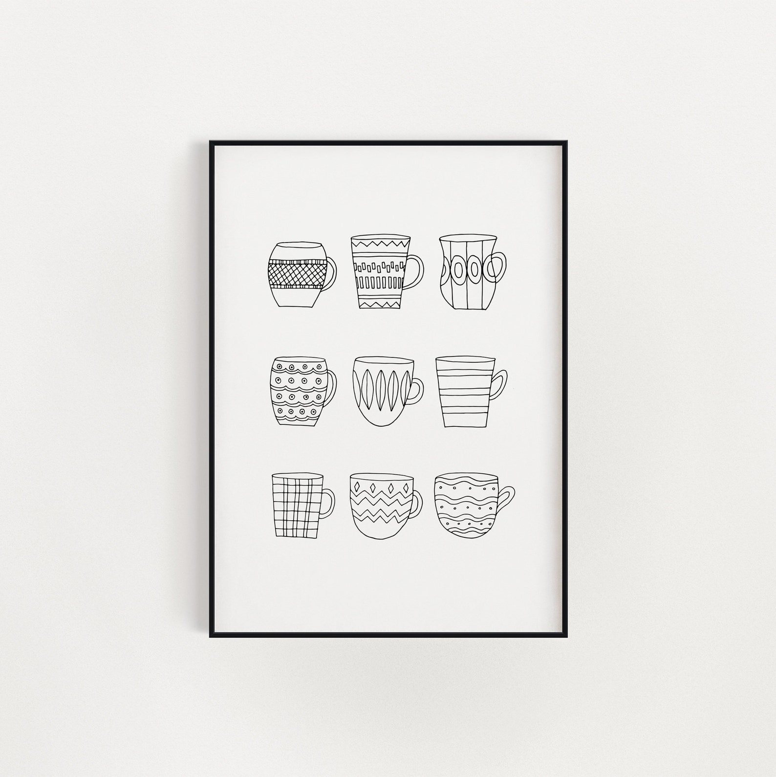 Kitchen Art Print Printable Kitchen Wall Art Kitchen Line Etsy