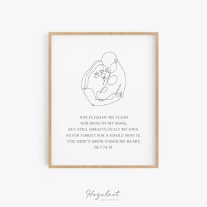 Adoption Gift, Adoption Creed Print, Adoption Gift for family, New Mom Gift, Expecting Mom Gift, Adoption Celebration Print, Adoption Quote