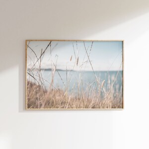 Boho Beach Print, Printable Beach Photography, Neutral Beach Print, Boho Coastal Wall Art, Coastal print, Beach Horizontal Photo Print
