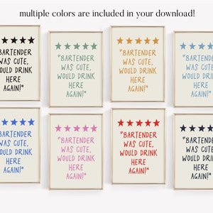 バーテンダーはかわいいプリント、バーカートの装飾、トレンディなバーアート、バーカートのプリント、美しい壁の装飾、ファンキーな装飾、かわいいキッチンアート、キッチンの装飾