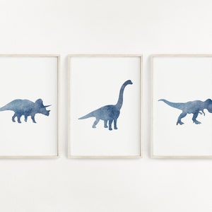 Dinosaur Wall Art, Dinosaur Nursery, Dinosaur Print, Dinosaur Gift, Boy Room Wall Art, Dinosaur Watercolor, Boy Nursery Art, Animal Wall Art