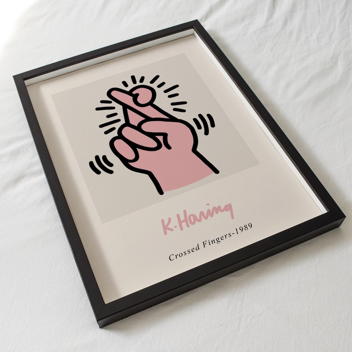 Printable Keith Haring Art Keith Haring Poster Crossed | Etsy