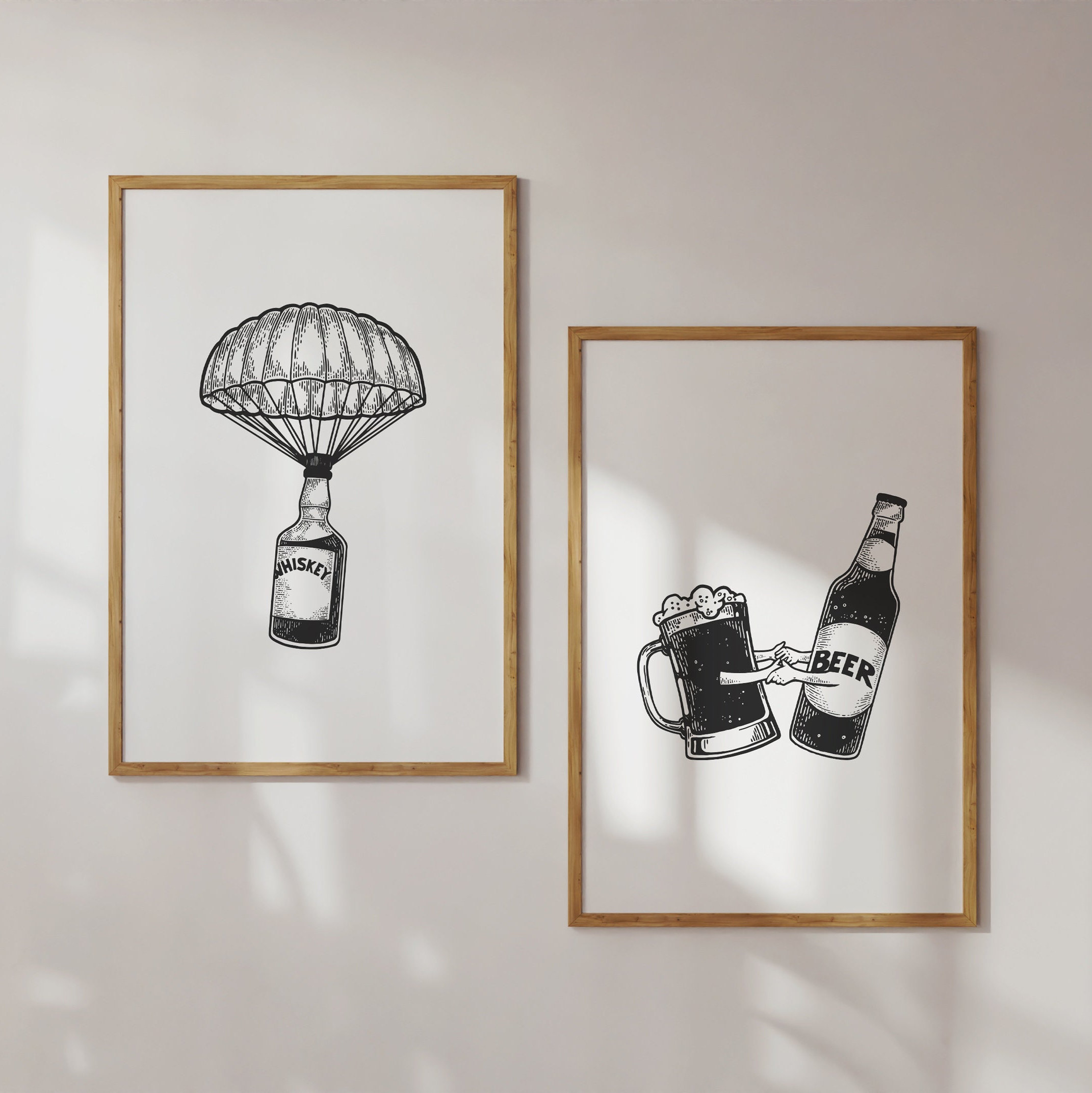 Bar Gallery Wall Art Set Printable Bar Art Bar Cart Art Bar Etsy