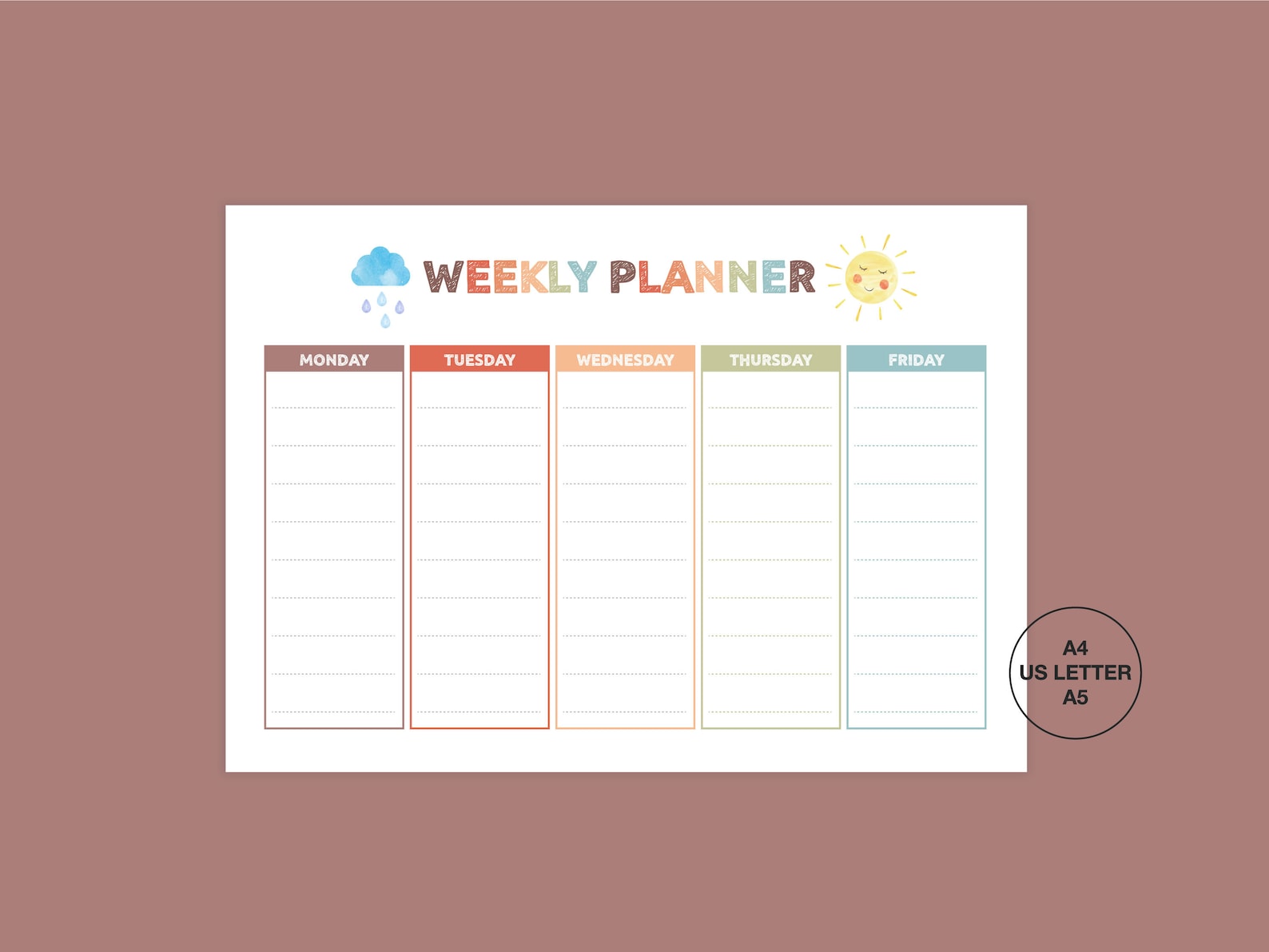Kids Weekly Planner Printable Kids Weekly Planner Bundle | Etsy Kids Weekly Planner Printable Kids Weekly Planner Bundle | Etsy