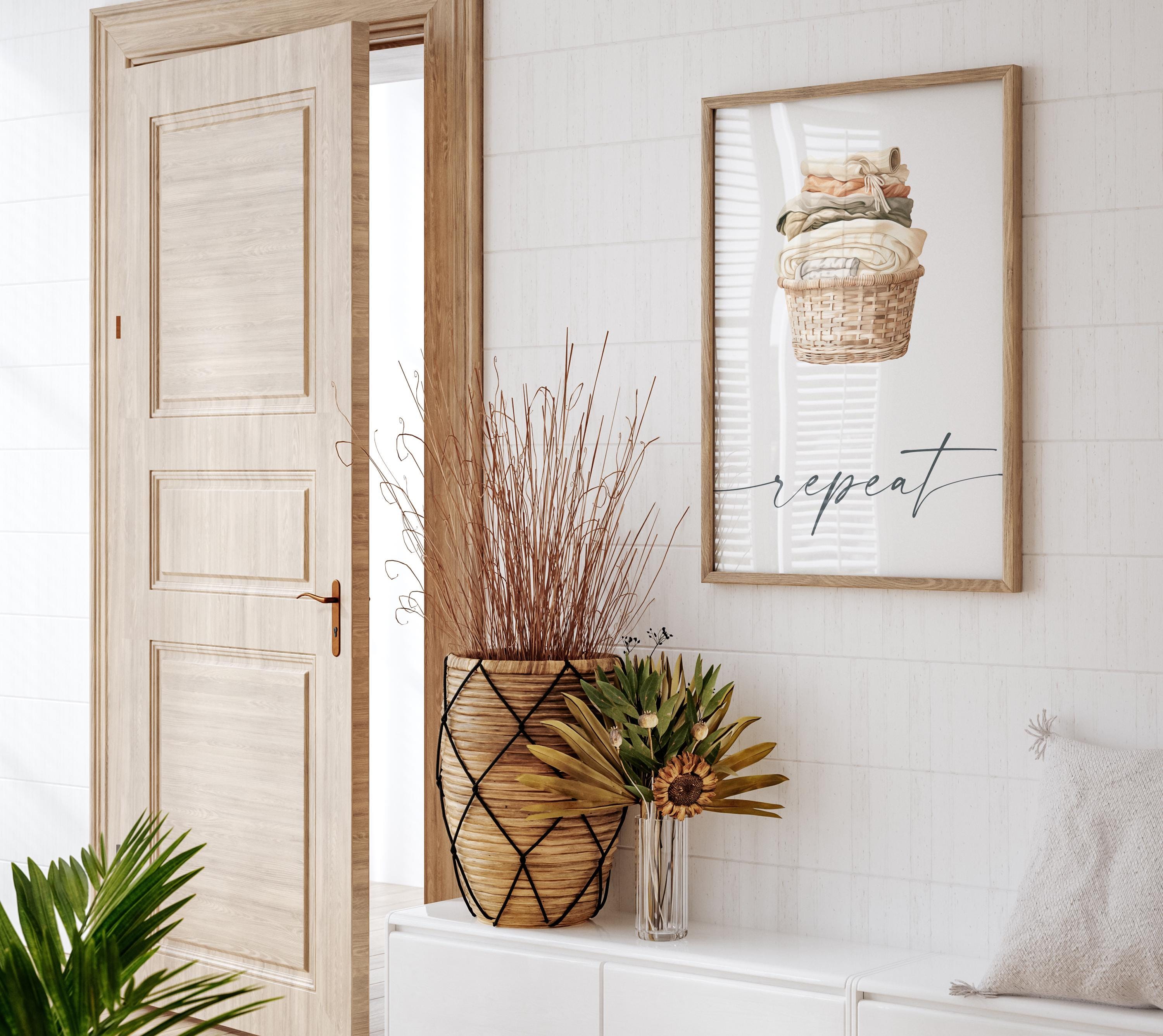 Laundry Room Poster, Laundry Room Decor, Laundry Room Art Set of 4 ...
