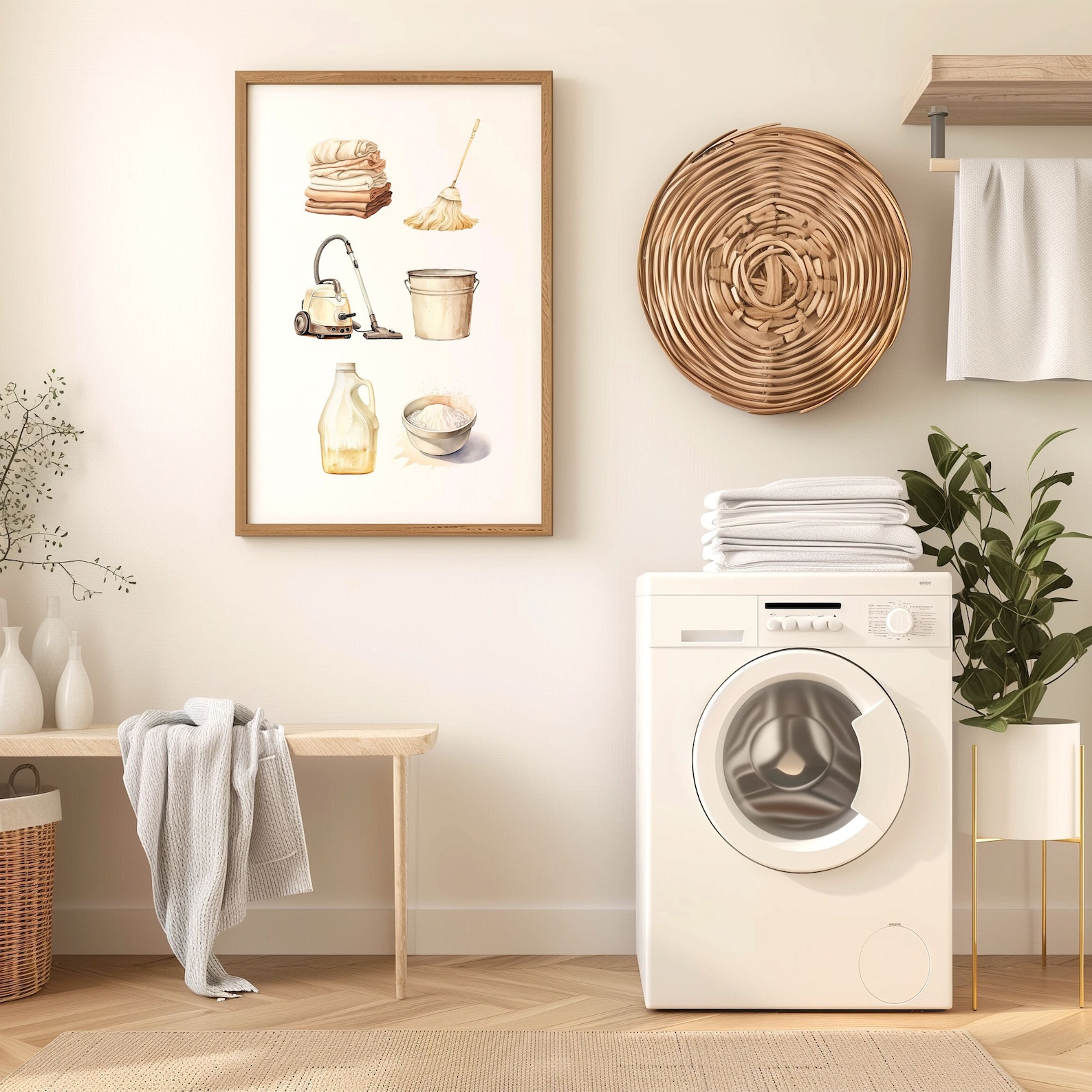 Farmhouse Laundry Room Prints, Clothesline Art (digital Download) - Etsy
