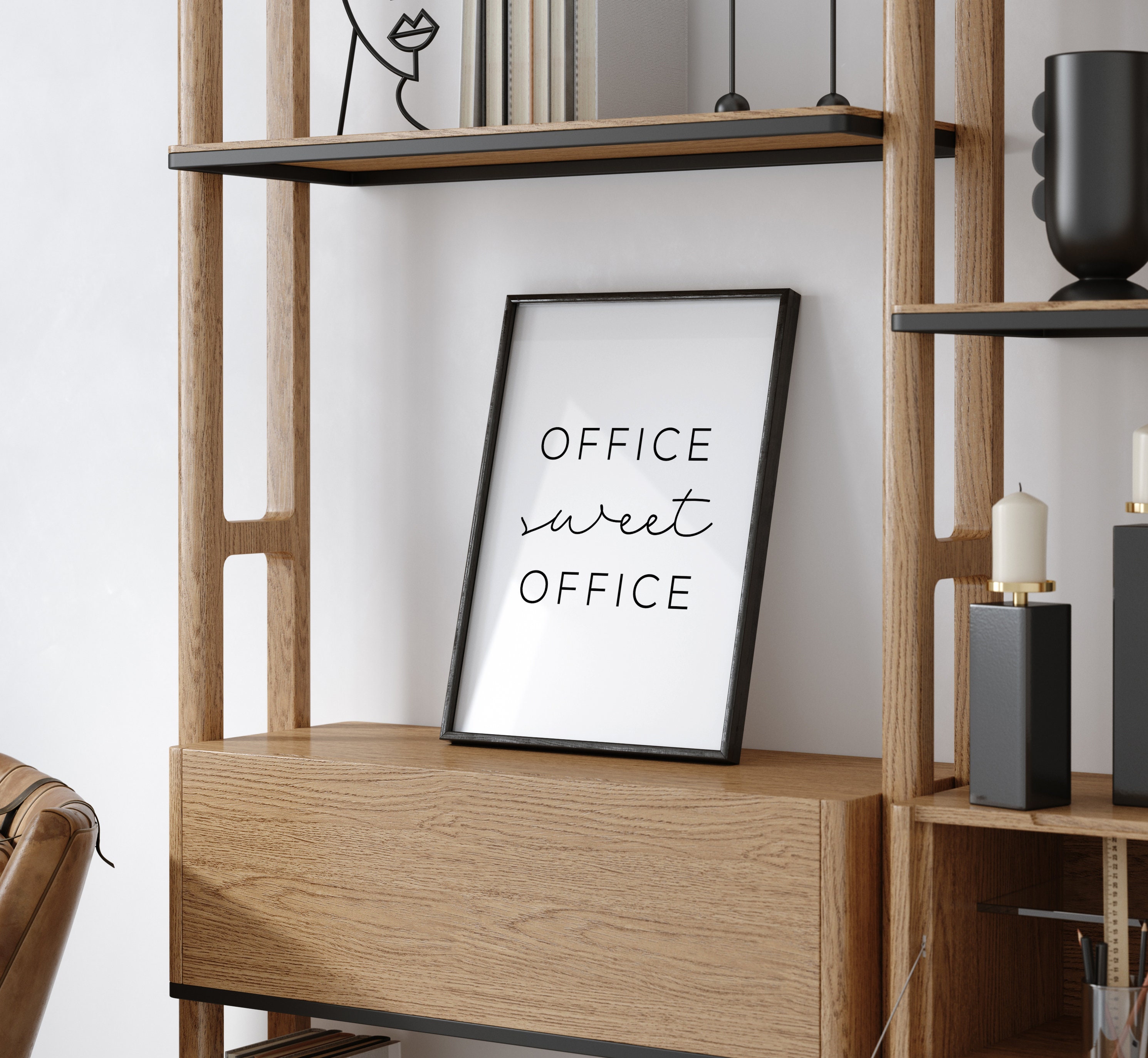 View of Home Office Wall Art Set, Office Wall Decor, Office Wall Art ...