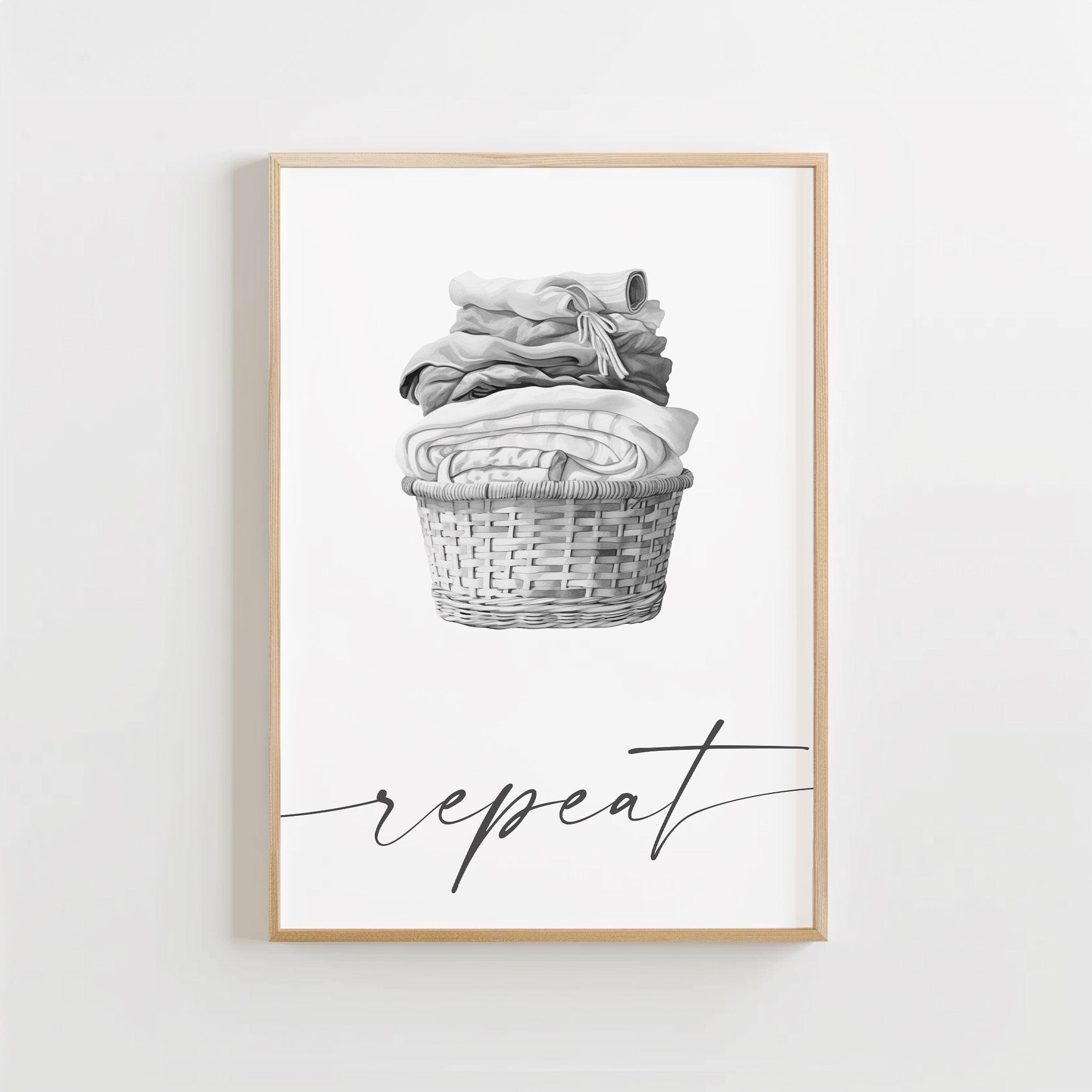 Laundry Room Art Set of 4, Laundry Room Print, Laundry Art, Laundry ...