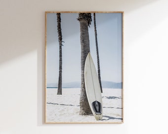 Surfboard Wall Art, Surf Art, Surfboard Photo, Pastel Beach Print, Beach Photography, Tropical Wall Art, Coastal Wall Art, Surf Print