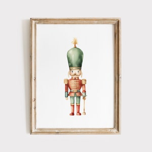 Notenkraker print, kunst aan de muur kerst, kerst print, notenkraker kunst, vintage kerst kunst, vakantie kunst, moderne kerst kunst, vakantie kunst