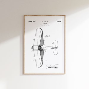 Airplane Fine Line Print, Airplane Line Art, Travel Wall Art, Travel Wall Decor, Travel Poster, Minimal Travel Art, Abstract Travel Art
