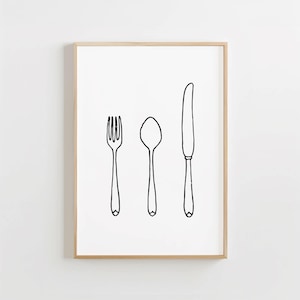 Aesthetic Kitchen Decor, Bon Appetit Art, Kitchen Wall Decor, Cooking Art, Kitchen Wall Art, Chef Art Print, Kitchen Sign, Dining Room Art