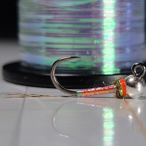 Three (3) Rainbow Warriors - Flies for Fly Fishing. Euro Nymph.