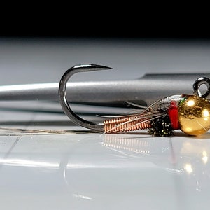 Three (3) Jigged Copper John - Euro Nymph for Fly Fishing