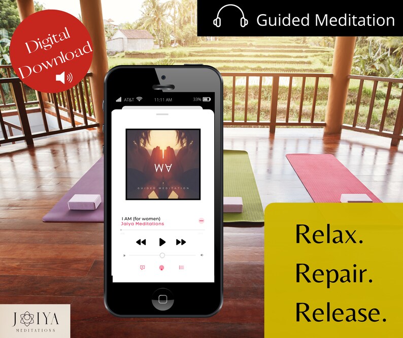 JAG ÄR meditationsljud | Manifestationsgåva | Mindfulnessgåva | Affirmationsljud | Självvård | Hemljud | Direkt nedladdning bild 3