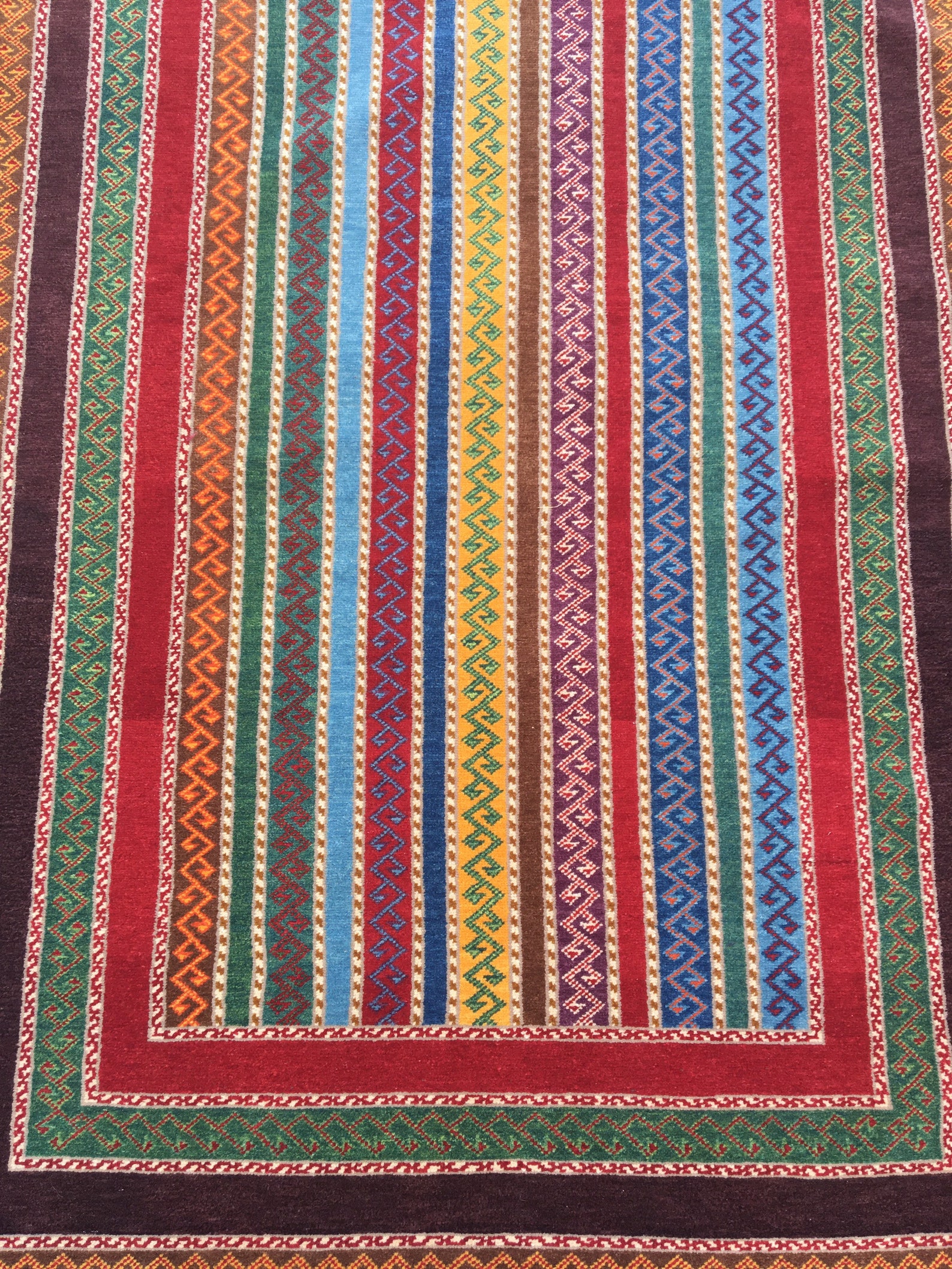 Rainbow carpet 6.4x4.2 feet 195x128 cm free shipping natural Etsy