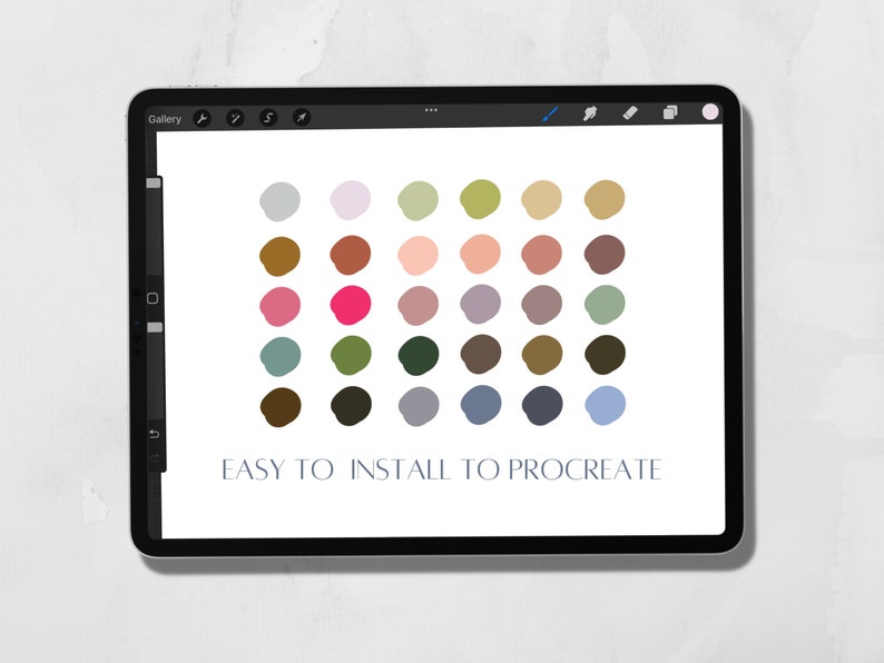 Color Swatches Digital Download for Procreate App Procreate Etsy