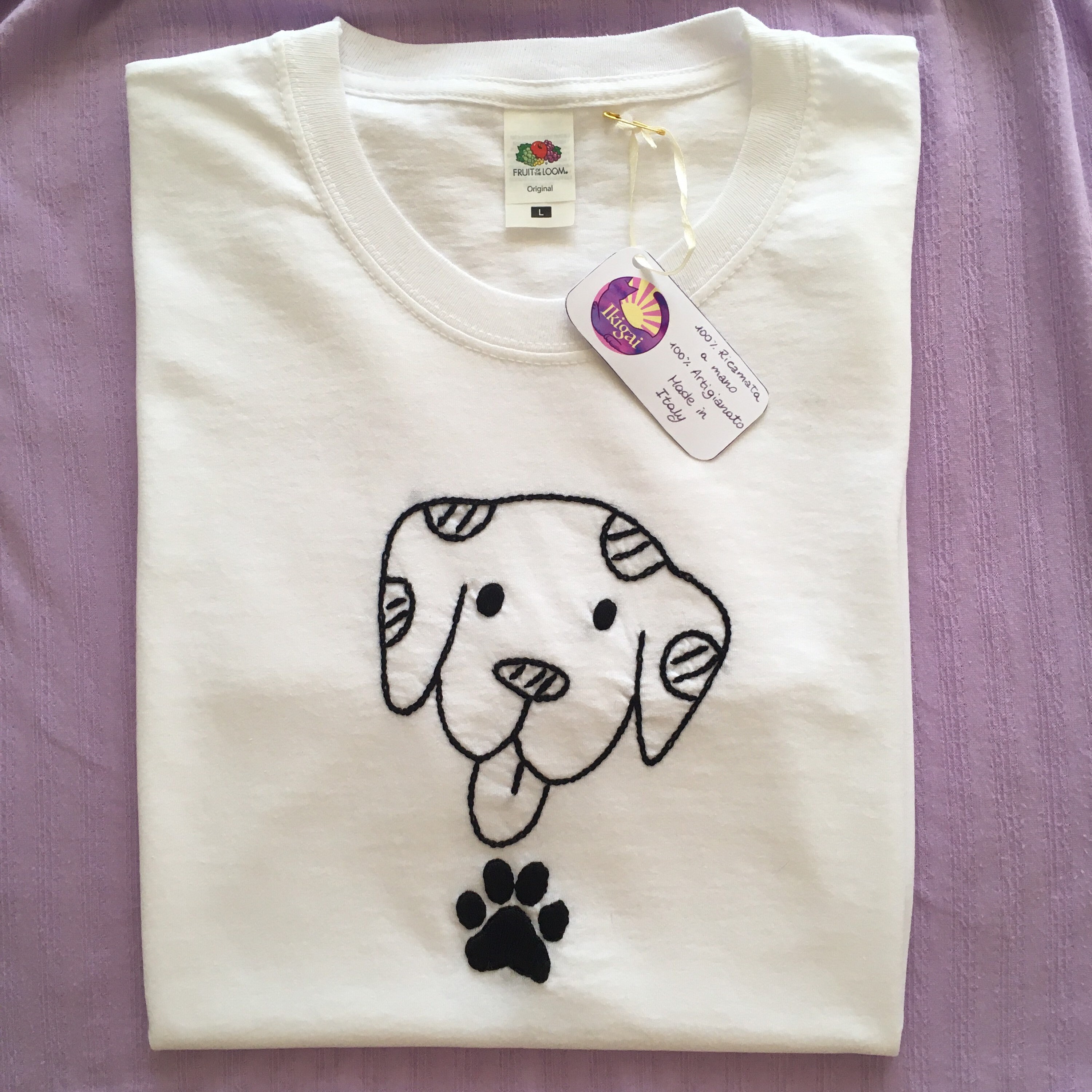 Tshirt Cani Tshirt Dogs/ Maglietta ricamata/ Idea Regalo/ Etsy