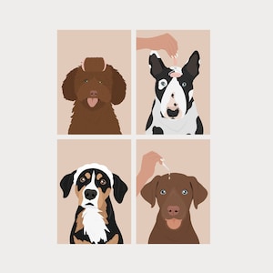Self Care - Dog Grooming Prints. Dog Groom Illustrations. Dog Groomer Gift. Grooming Salon Décor. Grooming Logo. Wall Art for Groomer.