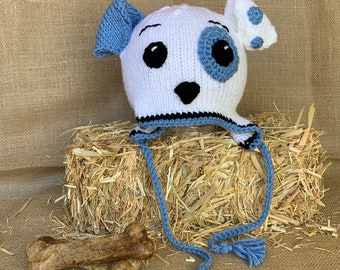 Gorro para perro tejido a mano