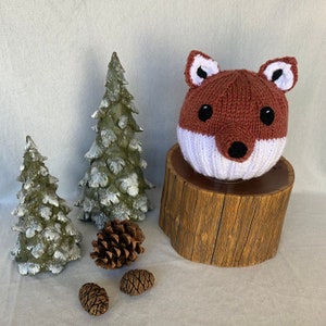 Hand Knit Fox Hat