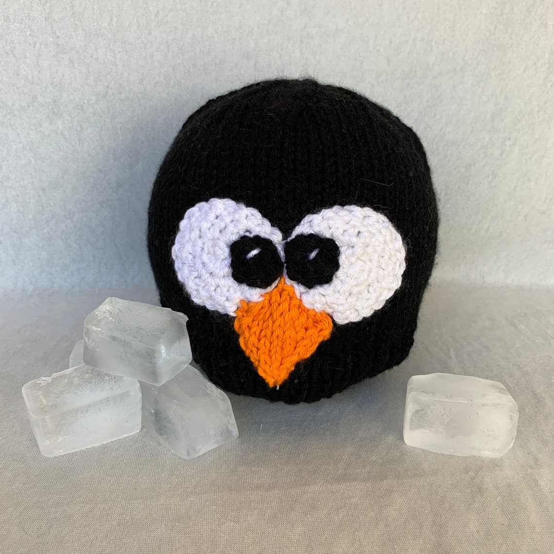 Hand Knit Penguin Hat Etsy