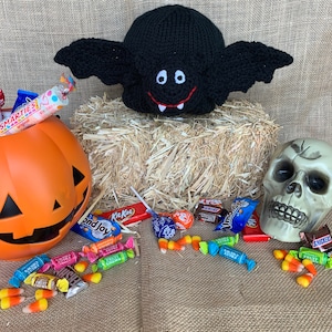 Hand Knit Bat Hat
