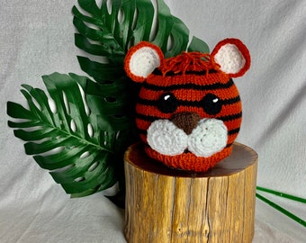 Hand Knit Tiger Hat