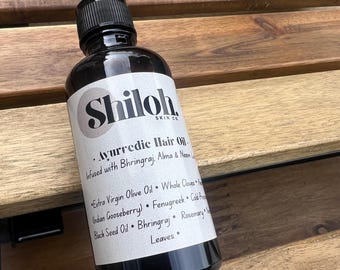 Ayurvedic Hair Oil with Amla, Neem Leaf & Bhringraj