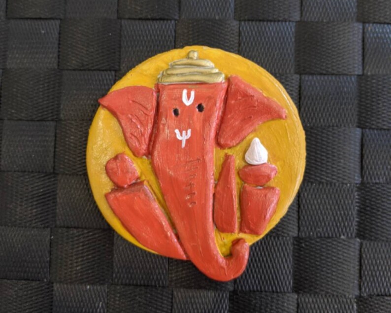 Ganesha Clay Fridge Magnet