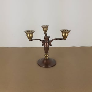 candélabre en laiton vintage. Grand candélabre. Bougeoir