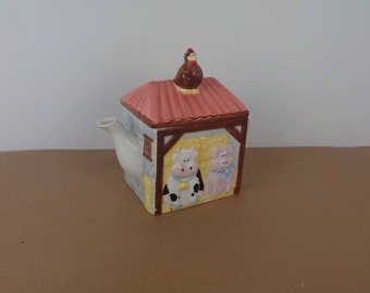装飾的な陶器のティーポット。ビンテージのティーポット。 - Etsy 日本