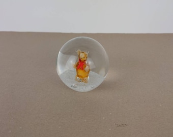 Handmade mouse glass paperweight.  Festive Christmas paperweight