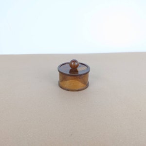 Mallorca Trinket Pot with Lid: Small Vintage Jewelry Box