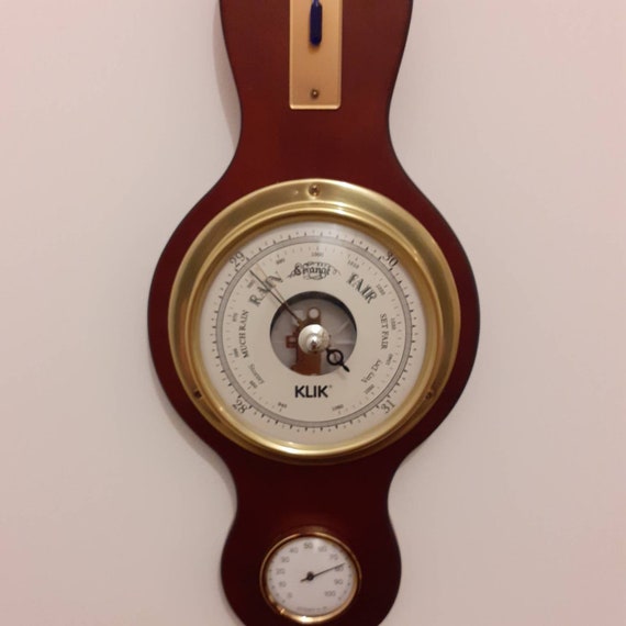 English barometer, hydrometer and thermometer.