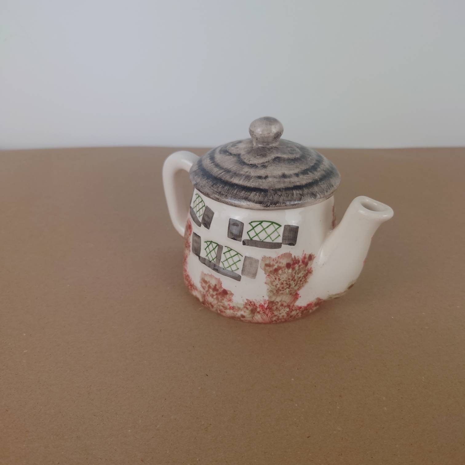 装飾的な陶器のティーポット。ビンテージのティーポット。 - Etsy 日本