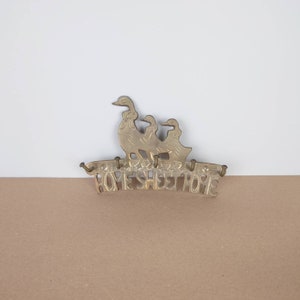Home sweet home brass 5 hooks