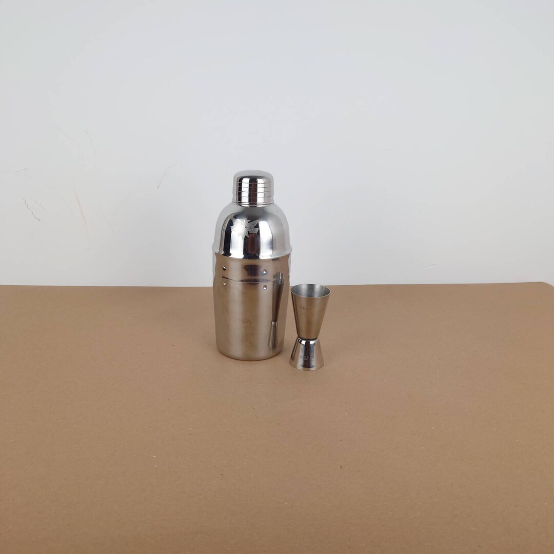 Vintage Smirnoff Metal Cocktail Shaker and Measure Etsy UK