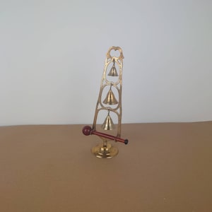 Indischer Messing Glockenbaum mit Holztrommel