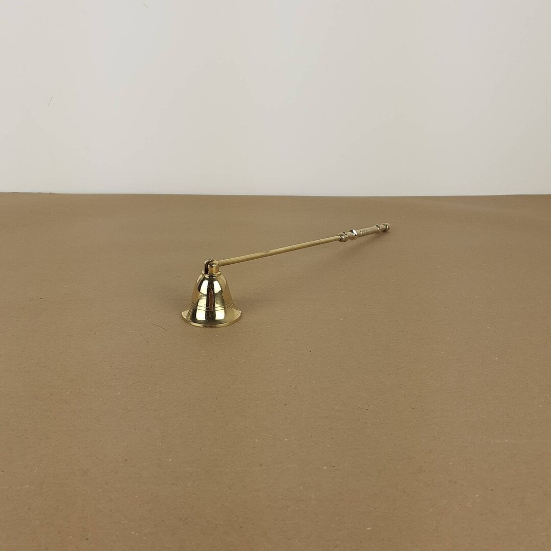 Brass Candle Snuffer. Vintage Brass Candle Snuffer. Christmas Candle