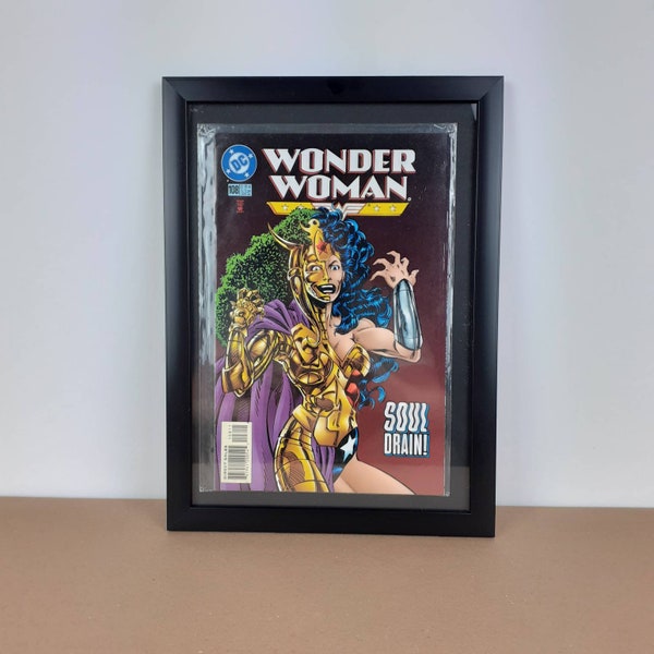 1996 Wonder Woman framed Comic Book - (NM) Issue #108 April 1996. Vintage DC Comic Book. Soul Drain.