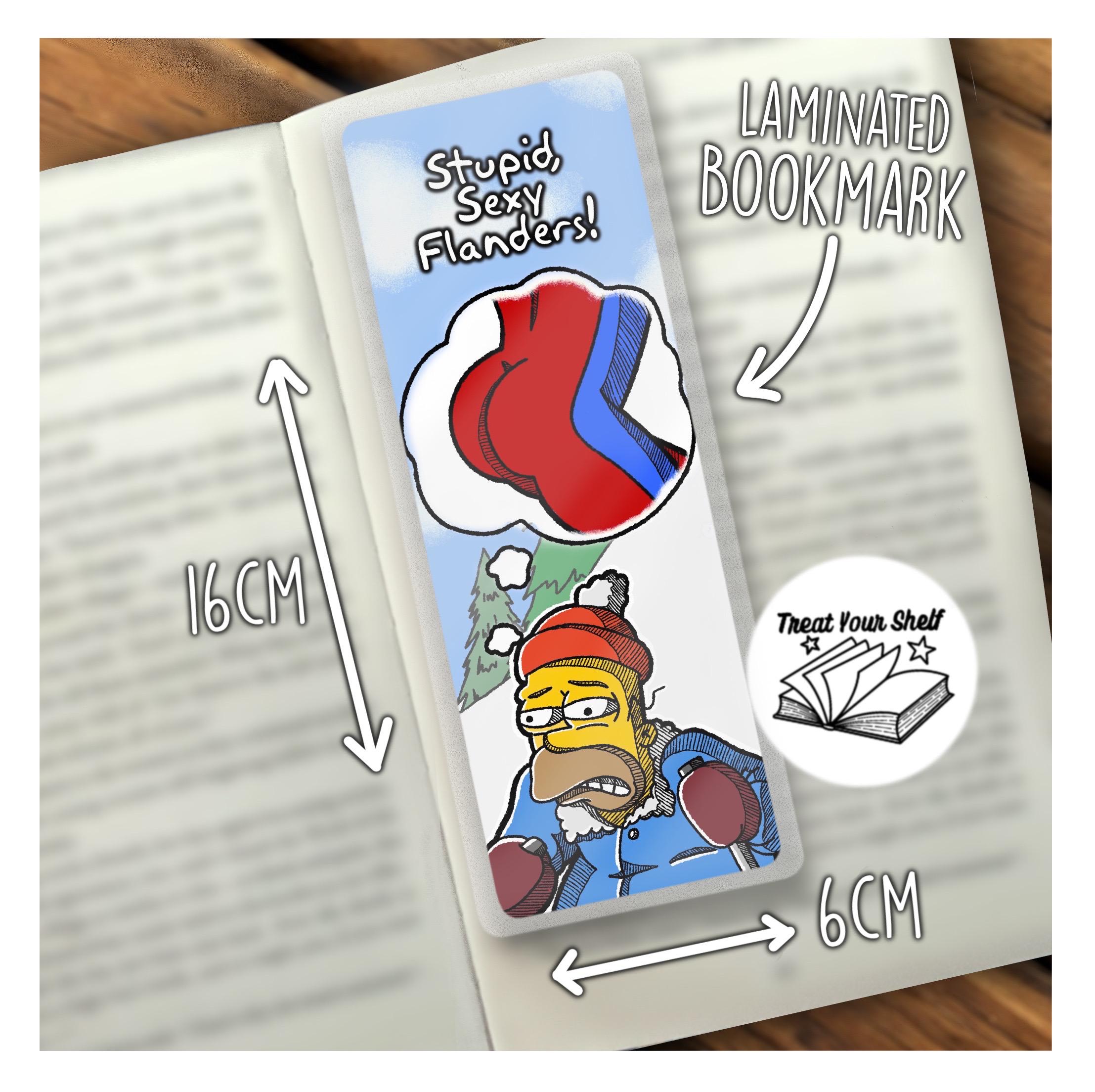 Simpsons Bookmark Draw The Homer Special | the Simpsons Laminated Bookmarks | Handmade Reader ...