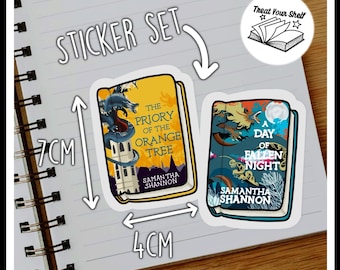 Roots of Chaos inspired Mini Book Sticker | Fantasy Books | Samantha Shannon