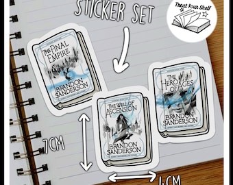 The Mistborn Saga #1 inspired sticker set | Brandon Sanderson | Final Empire