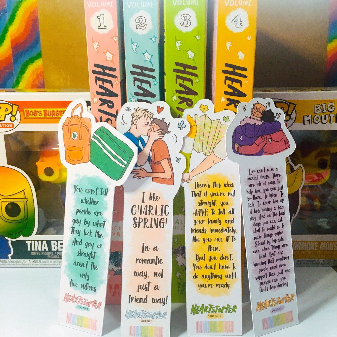 Heartstopper bookmark set Etsy