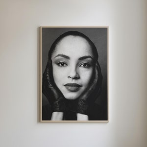 Vintage Artist Print, Digital Download Artwork ONLY (NO PRINTING), Sade Poster, Soul Music Art, Retro Music Print, Aesthetic Apartment Decor